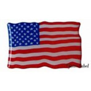 2x 3D Aufkleber USA Fahne 40 x 26 mm