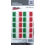Aufkleber 3D Länder-Flaggen - Italien Italy 10 Stck. je 40 x 20 mm