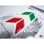 Aufkleber 3D Länder-Flaggen - Italien Italy 2 Stck. je 100 x 20 mm
