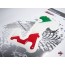 Aufkleber 3D Länder-Flaggen - Italien Italy Stiefel 100 x 85 mm