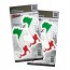 Aufkleber 3D Länder-Flaggen - Italien 100 x 85 mm (2er Set)