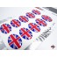 Aufkleber 3D Länder-Flaggen Union Jack - England