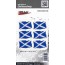 Aufkleber 3D Länder-Flaggen - Schottland Scotland 6 Stck. je 40 x 26 mm