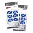 Aufkleber 3D Länder-Flaggen - Schottland 40 x 26 mm (2er Set)