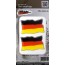 Aufkleber 3D Länder-Flaggen - Deutschland mit Chromrand 2 Stck. je 70 x 47 mm