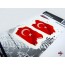 Aufkleber 3D Länder-Flaggen - Türkei Turkey 2 Stck. je 70 x 37 mm