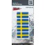 Aufkleber 3D Länder-Flaggen - Schweden Sweden 4 Stck. je 50 x 25 mm