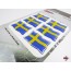 Aufkleber 3D Länder-Flaggen - Schweden mit Chromrand 40 x 26 mm