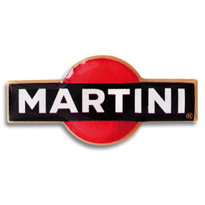 3D-Motivaufkleber-Martini